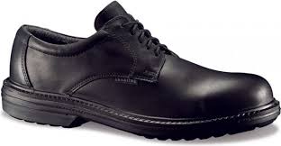 Pegas  Black Full Grain Leather Shoe Derby S3 SRC ( 6112 )
