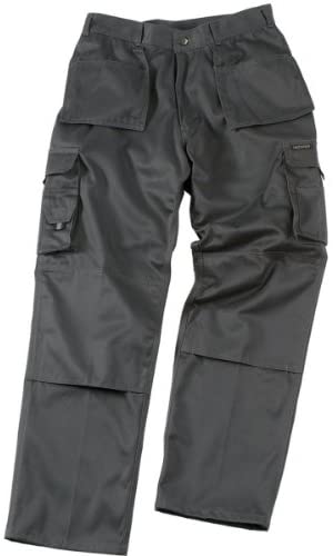 711 Tuffstuff Black Pro Work Trousers In 34 Inside Leg Length XT