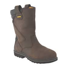 Dewalt Brown Crazy Horse Leather Steel Toe Cap Safety Rigger Boots SBP CLEARANCE