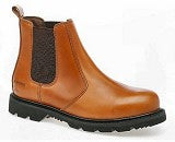 Grafters Tan Full Grain Leather Non Safety Gusset Chelsea/Dealer Boot (M322LT)  CLEARANCE
