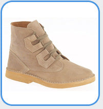 Roamers Ghillie Taupe Suede Leather Desert Boots (M327TS)