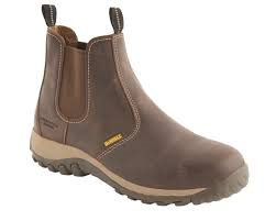 Dewalt Brown Waxy Leather Steel Toe Cap Safety Dealer Boots SBP (Radial)