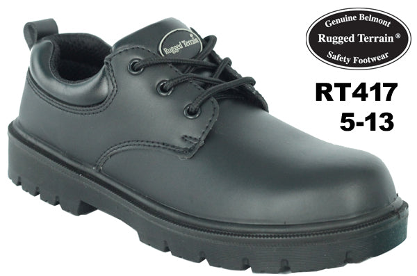 Rugged Terrain Black Leather Gibson Safety Shoe S3 (RT417)  CLEARANCE