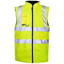 High Visibility Reversible Bodywarmers In Yellow And Orange (132 Yellow / 186/16 Orange )