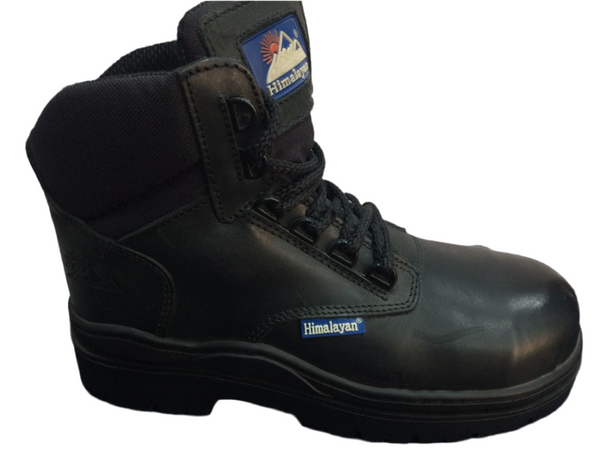 Himalayan Black Leather Non Metal Composite Safety Boots SB (1115)  CLEARANCE