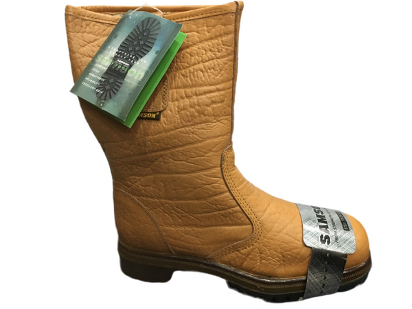 Samson Footsure  Tan Leather Safety Steel Toe Cap Fur Lined Rigger Boots (FS77/FS78) CLEARANCE