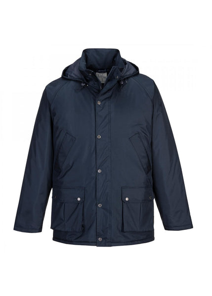 PORTWEST Navy Dundee Padded / Lined Jacket S521 CLEARANCE