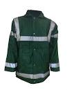 Bottle Green Hivis Padded Parka Jacket ( 103 )