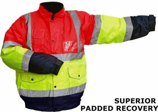 Recovery Orange-Yellow-Navy Bomber Jacket (123) CLEARANCE