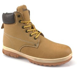 Mens "Landrover" Fur Lined Casual Lace Up Non Safety Boots In Honey ( 13723021 ) CLEARANCE