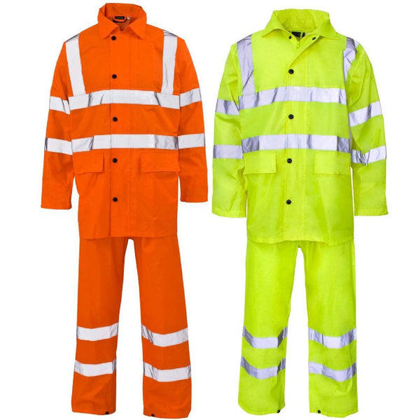 Hivis Waterproof Rain Suits  Jacket And Trouser (163 yellow / 219 Orange )