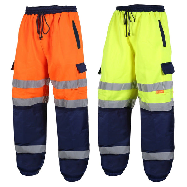 Superior Two Tone Hi-Viz Combat Style Work Wear Joggers (197 Orange/206 Yellow)