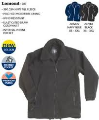Fortress Lomond Fleece Jackets Padded/Quilted In Black And Navy (207) CLEARANCE