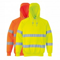 Hivis Hooded Top No Zip Pullover Hoody (193 Yellow/220 Orange) CLEARANCE