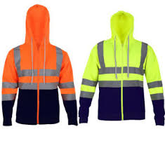 Orange & Navy Hoody - Full Zip  ( 226  Orange/Navy ) ( 259 Yellow/Navy Hoody - Full Zip