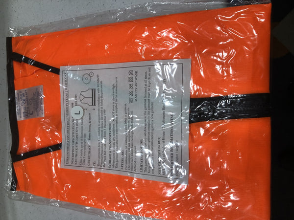 Orange Zip Front Hivis Vest With Velcro Side And Front Opening (27)