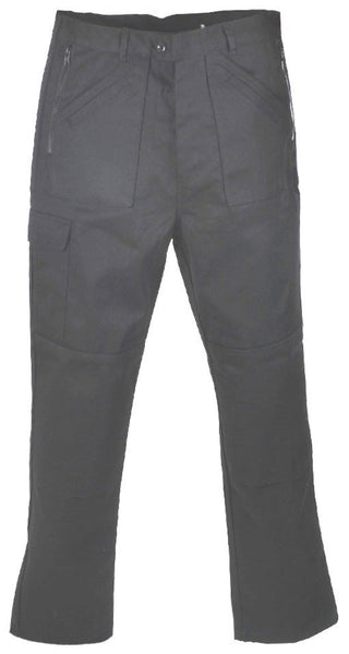 Black Action Trousers 30" Leg ( 28 ) CLEARANCE