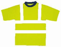 Hivis T Shirt In Orange And Yellow  (38 Yellow /39 Orange )  CLEARANCE