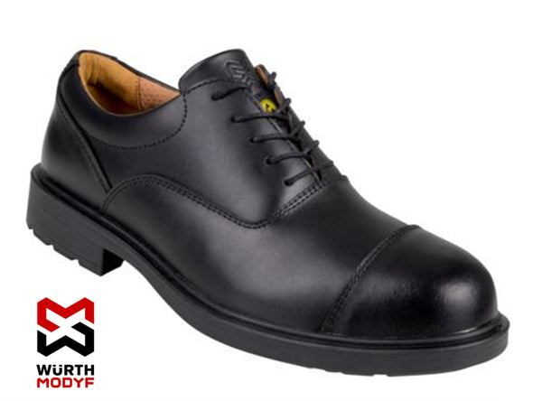 Wurth Modyf Aries Black Leather  Safety Shoes With A Composite Toe & Midsole S3  (418116) CLEARANCE