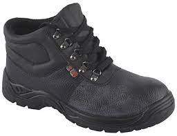 Toeguard Black Leather Steel Toe Cap Safety Boots SBP (70)