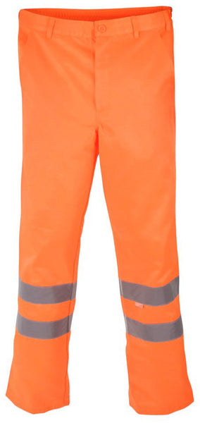 Orange Hivis Poly Cotton Trousers (EN20471)  (  80 ) CLEARANCE