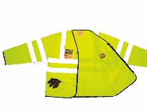 Yellow Long Sleeve Hivis Vest With Pockets ( 99 )