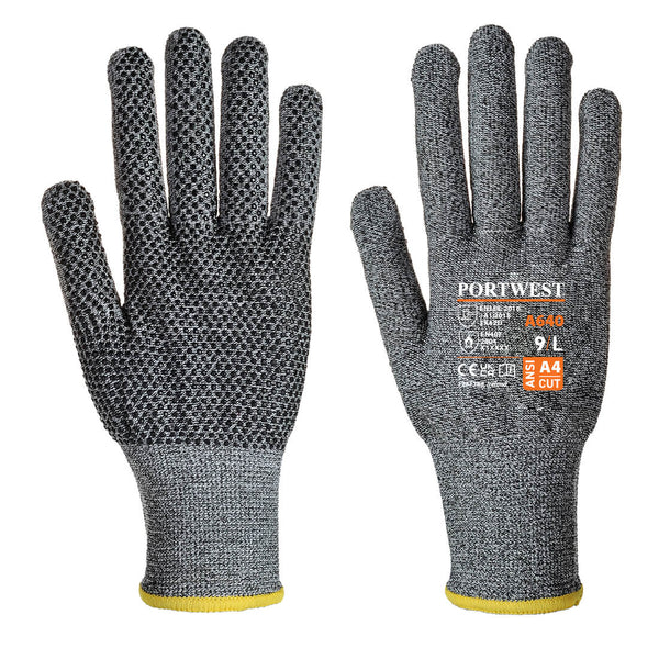 Portwest Grey Sabre-Dot Cut 5 Gloves ( A640 )