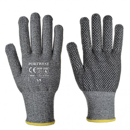 Portwest Grey Sabre-Dot Cut 5 Gloves ( A640 )