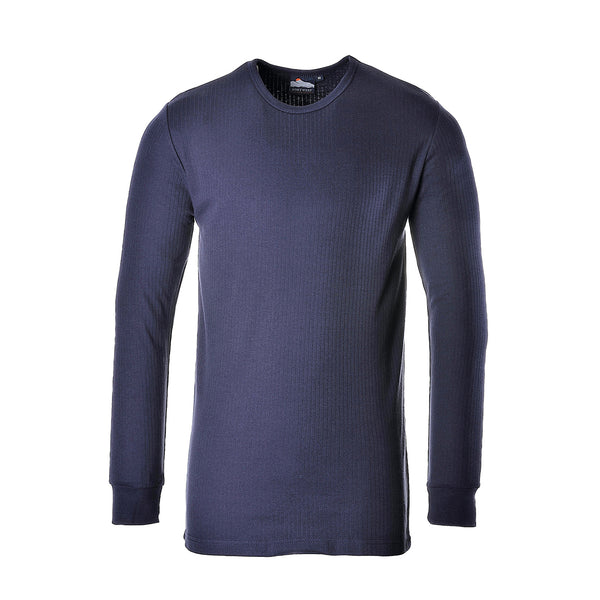 B123 - Thermal T-Shirt Long Sleeve In Navy, White, Sky Blue ( B123 )