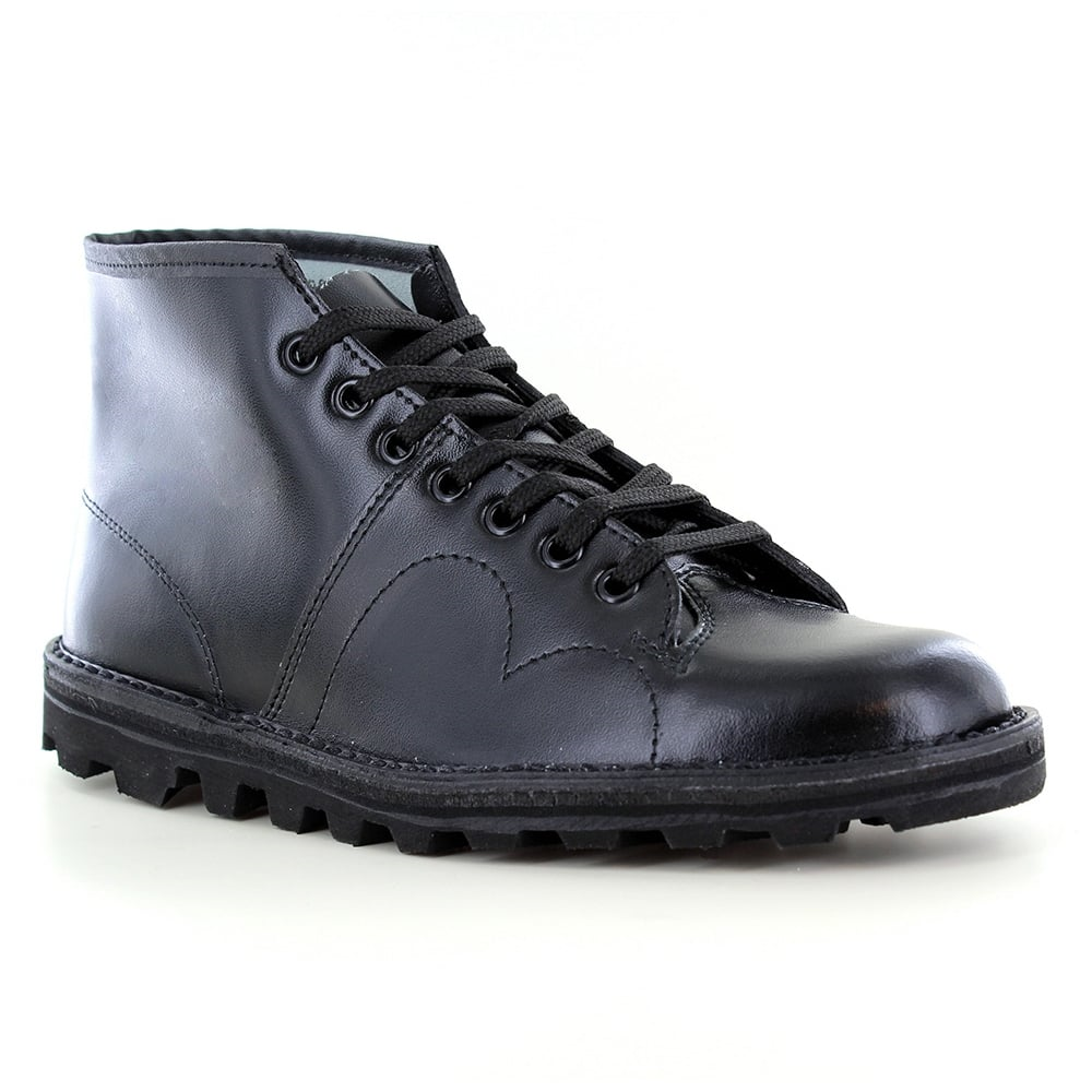 Grafters Leather 7 Eyelet Monkey Boots B430A BD CLEARANCE