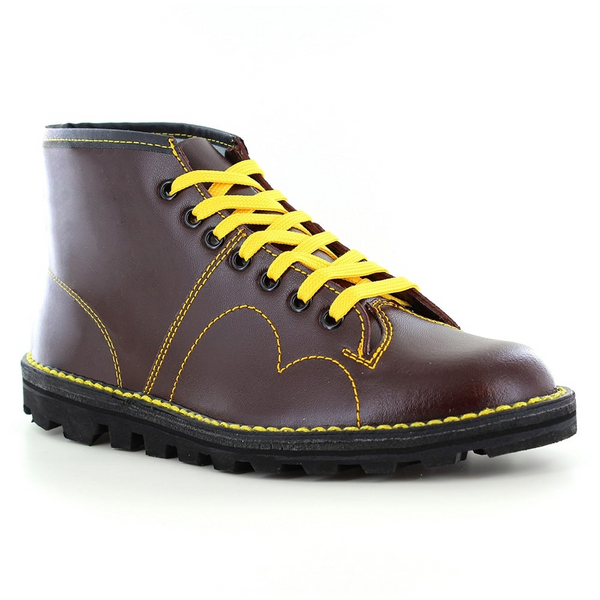 Grafters Leather 7 Eyelet Monkey Boots (B430A/BD)  CLEARANCE