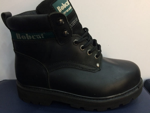 Bobcat Black Leather Safety Boots S2 (391) CLEARANCE