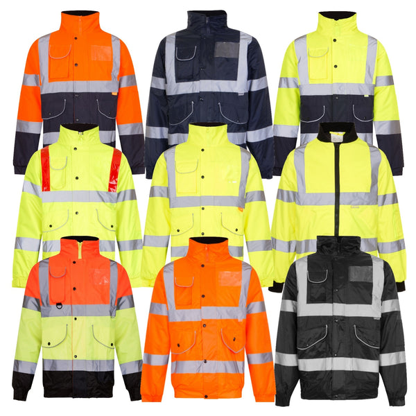 Two Tone Hivis Bomber Jackets (160/195) CLEARANCE