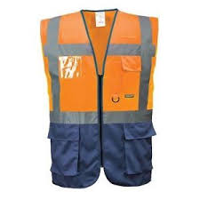 High Visibility Iona Warsaw Two Tone Executive Vest With Pockets (C476) CLEARANCE