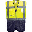 High Visibility Iona Warsaw Two Tone Executive Vest With Pockets (C476)