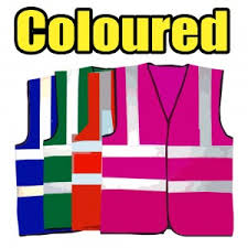 Hivis Coloured Waistcoats Two Band And Braces (32-61-75-89-90- 92-105-149)