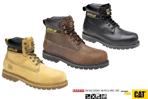 Caterpillar Leather Steel Toe Cap Safety Boots SB (CT001ABN) CLEARANCE