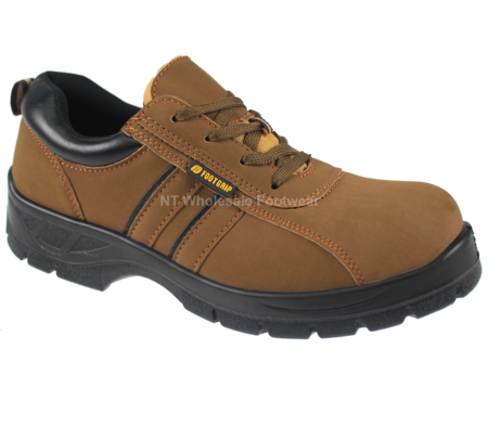 Foot Grip Honey Suede Leather Safety Steel Toecap & Midsole Shoes S1P (FG3009) CLEARANCE