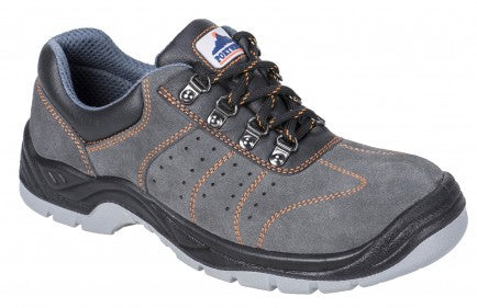 Steelite Suede Leather Lightweight Steel Toe Cap Safety Perforated Trainer SIP (FW02)  CLEARANCE