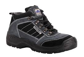 Steelite Grey/Black Suede Leather Steel Toe Cap Safety Trainer Boots SIP (FW63)