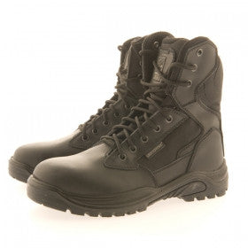 Groundwork Black Leather Military/Police/Combat Steel Toe Cap Safety Boots SB (GR38)