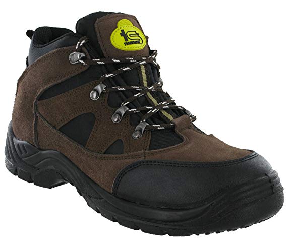 Tradesafe Suede Leather Steel Toe Cap Safety Trainer Boots SBP (Graham)