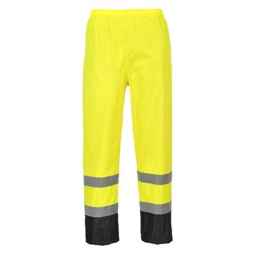 Portwest Hi-Viz Two Tone Waterproof Trousers In Yellow, Orange (H444) CLEARANCE