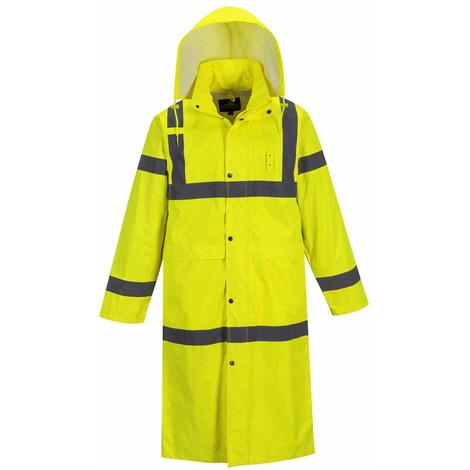 Portwest Yellow Hivis Long Coat  (H445)