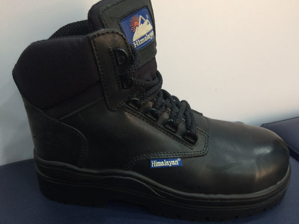 Himalayan Black Leather Non Metal Composite Safety Boots SB (1115)  CLEARANCE