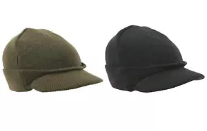 Jeep Hats In Black, Green Fine Knit 100% Acrylic