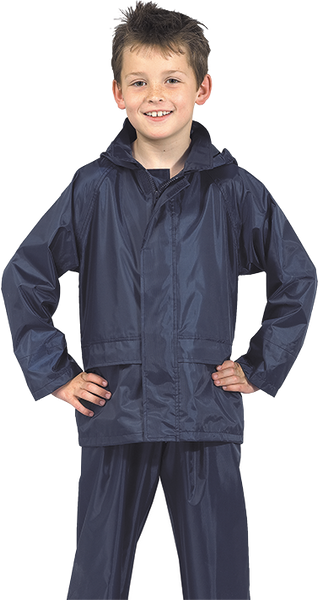 Portwest Junior/Youth Navy Water Proof Jacket (JN11) CLEARANCE