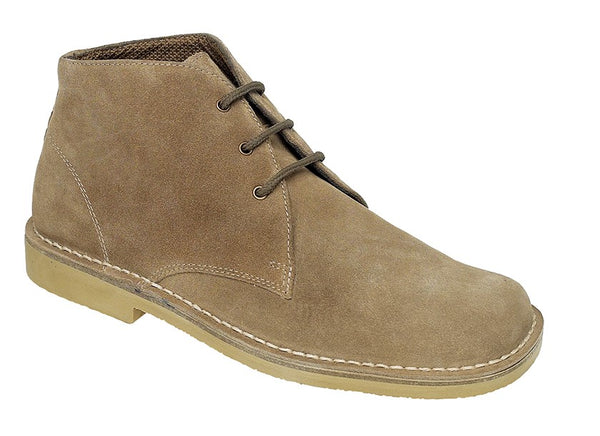 Roamers Suede Leather 3 Eyelet Desert Boots (M378AS/FS/BS/DBS) CLEARANCE