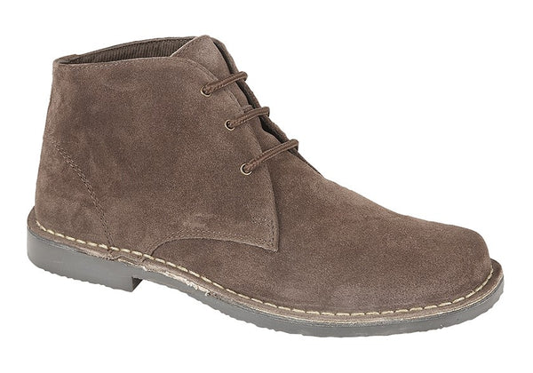 Roamers Suede Leather 3 Eyelet Desert Boots (M378AS/FS/BS/DBS) CLEARANCE