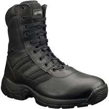 Magnum Panther Black Leather Military Side Zip Combat Boot (M451A)